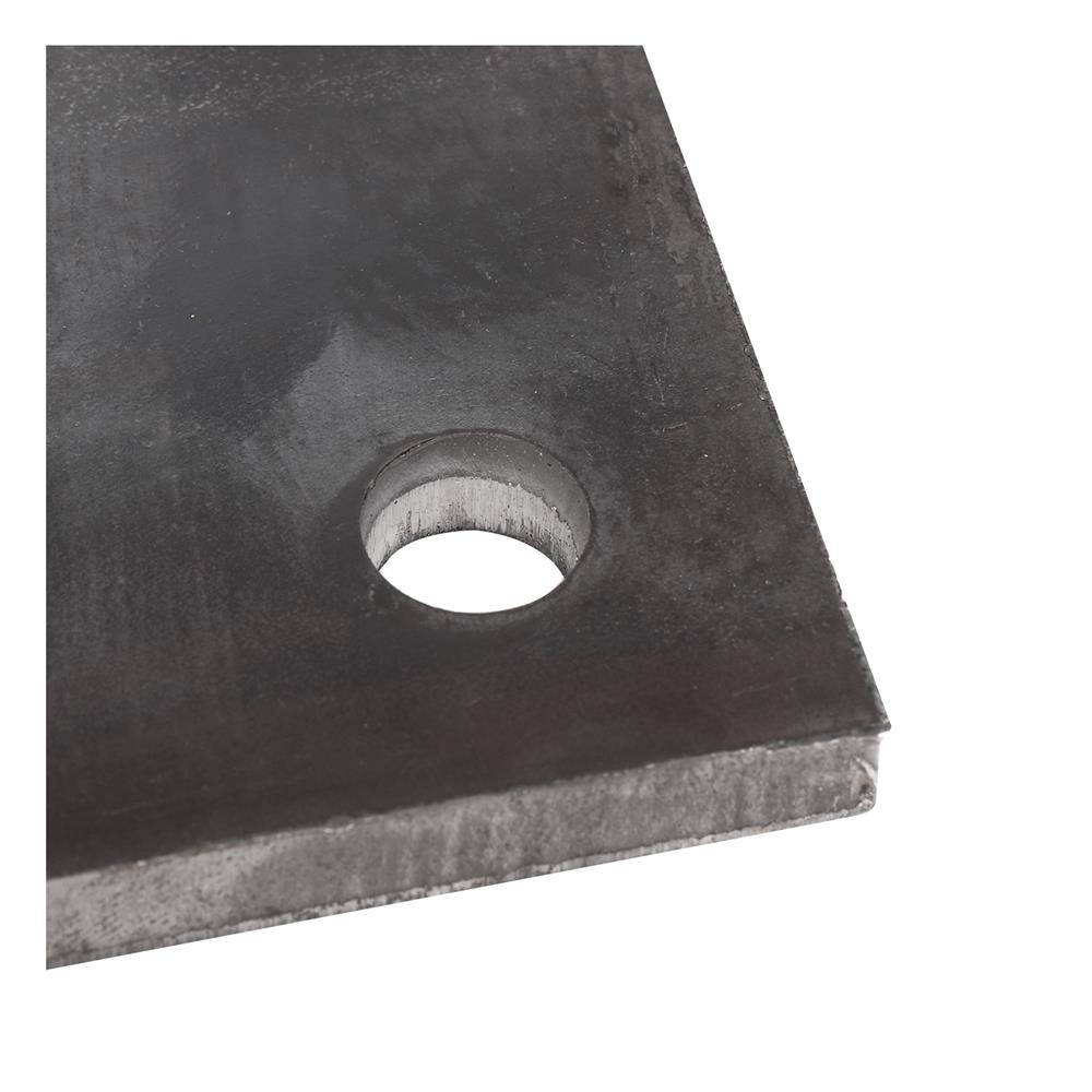 แผ่นเหล็กเพลทเหลี่ยม (เจาะรู 3/8 นิ้ว) BIH 8X8X3/8 นิ้ว