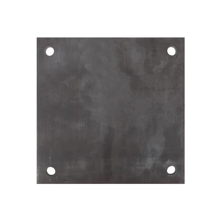 แผ่นเหล็กเพลทเหลี่ยม (เจาะรู 3/8 นิ้ว) BIH 8X8X3/8 นิ้ว_0