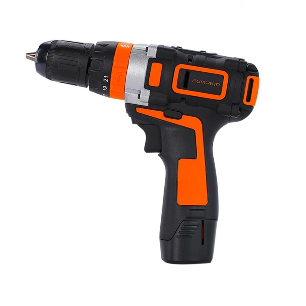 สว่านกระแทกไร้สาย (พร้อมแบตเตอรี่) PUMPKIN J-12BID1504 50210 12 โวลต์