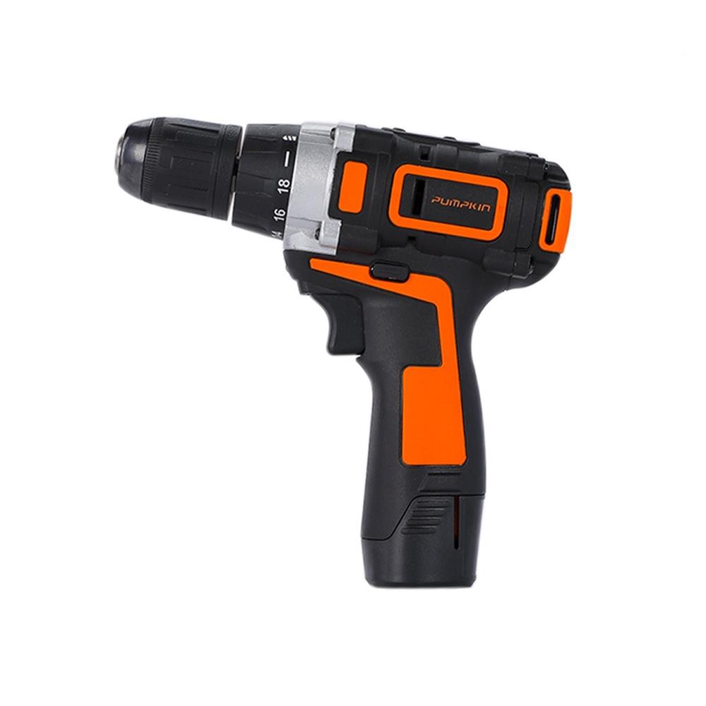 สว่านไร้สาย (พร้อมแบตเตอรี่) PUMPKIN J-12BD1503 50209 12 โวลต์