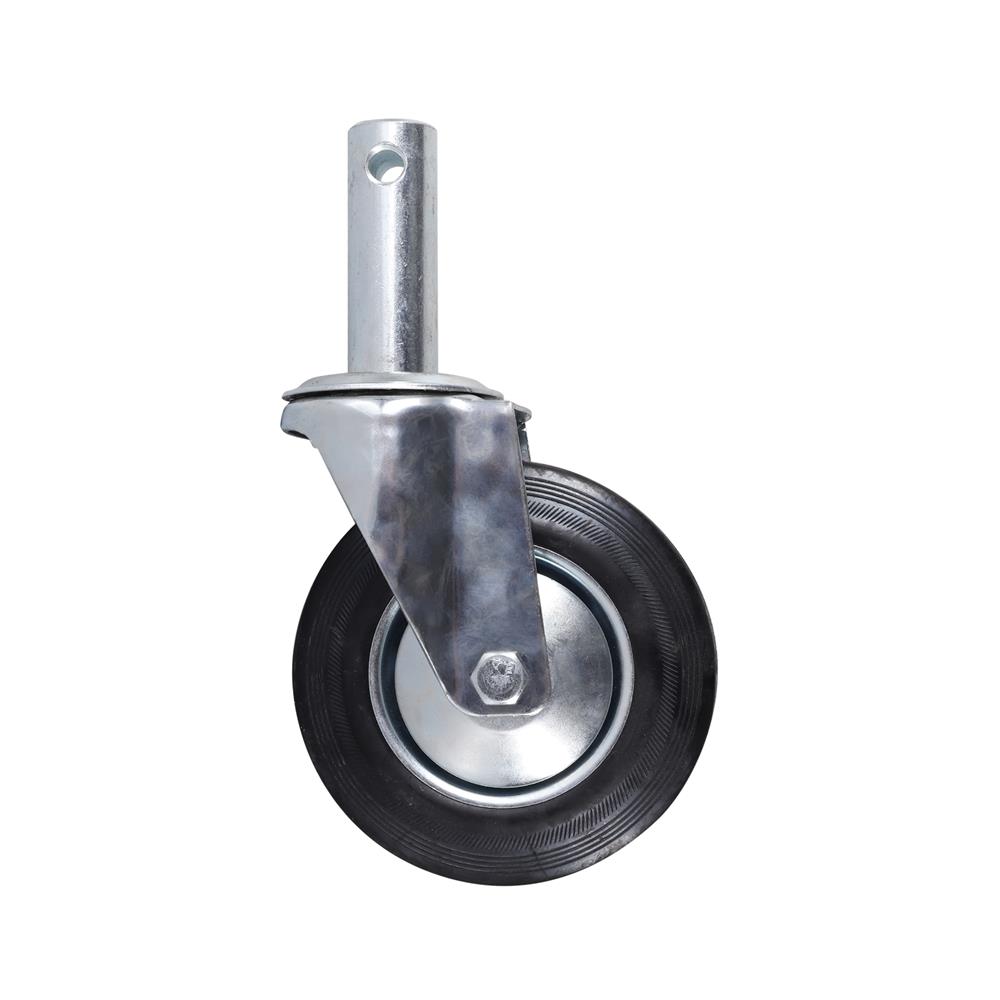 ลูกล้อยาง BIH สกรูหมุน ไม่มีเบรก 6 นิ้ว สีดำ