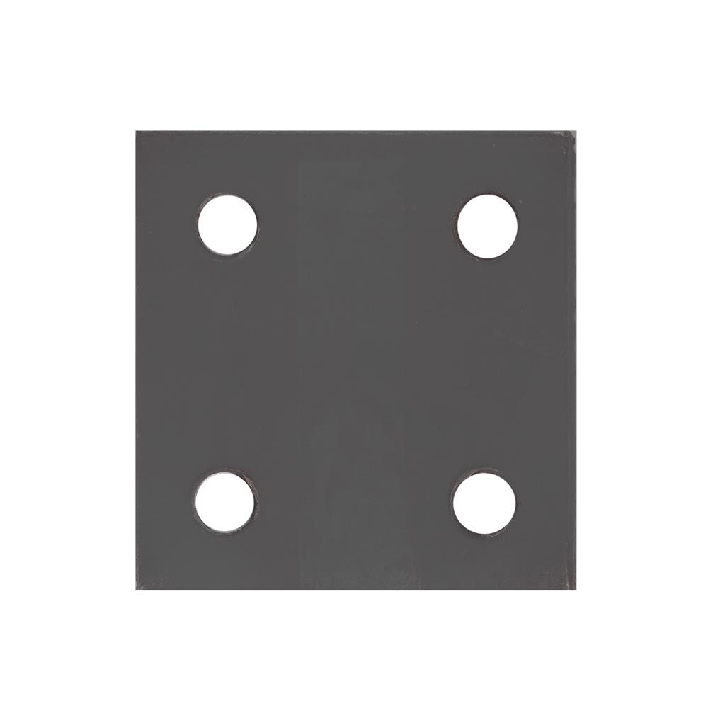 แผ่นเหล็กเพลทเหลี่ยม (เจาะรู 1/4 นิ้ว) BIH 3X3X1/4 นิ้ว