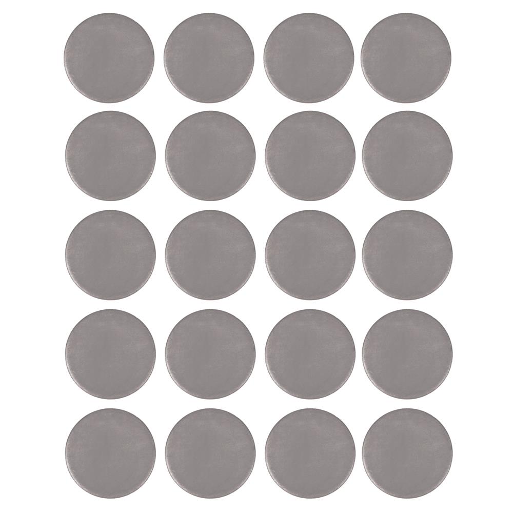 แผ่นเหล็กเหรียญกลม BIH 1-1/2 นิ้ว แพ็ก 20 แผ่น