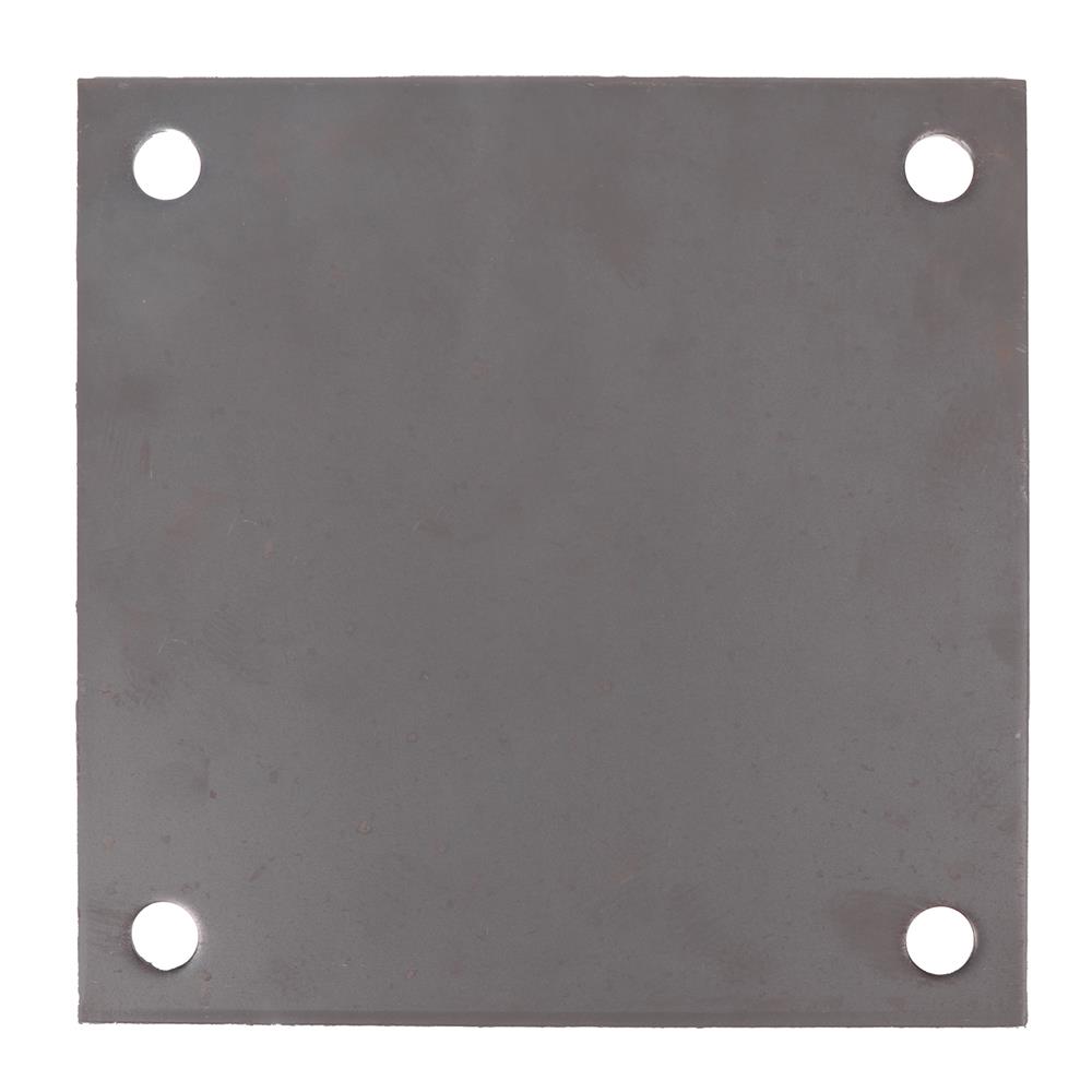 แผ่นเหล็กเพลทเหลี่ยม (เจาะรู 1/2 นิ้ว) BIH 10X10X1/4 นิ้ว