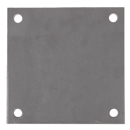 แผ่นเหล็กเพลทเหลี่ยม (เจาะรู 1/2 นิ้ว) BIH 10X10X1/4 นิ้ว_0