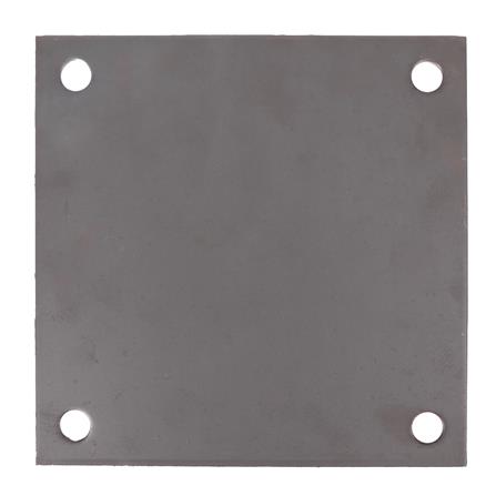 แผ่นเหล็กเพลทเหลี่ยม (เจาะรู 1/2 นิ้ว) BIH 10X10X1/4 นิ้ว_1