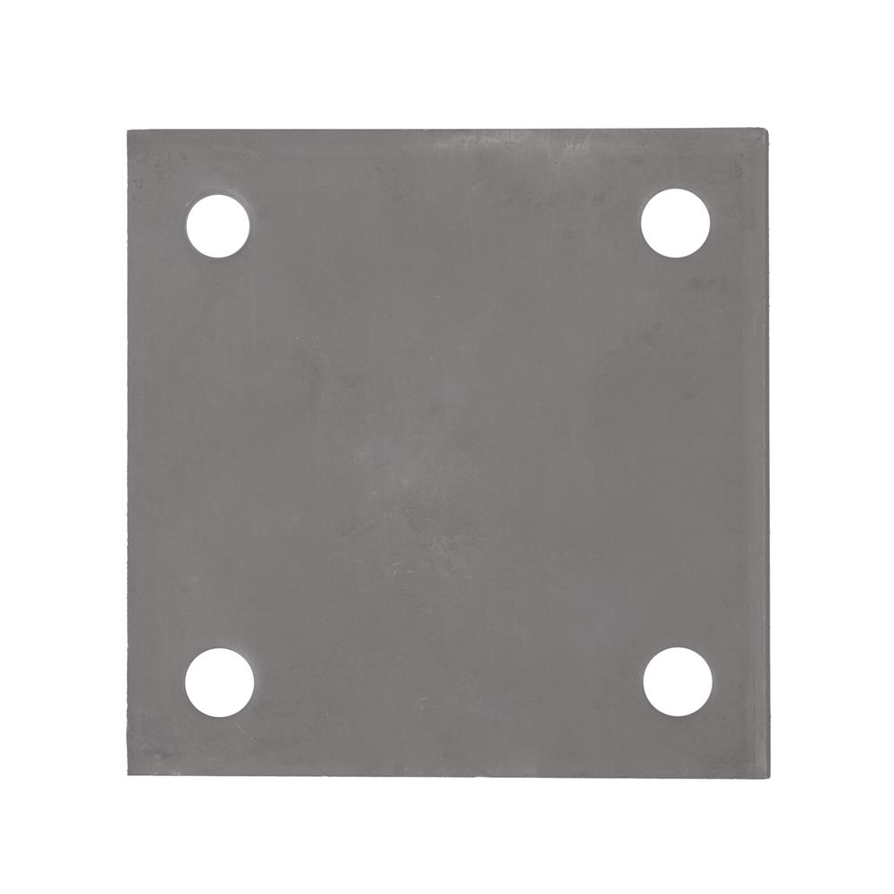 แผ่นเหล็กเพลทเหลี่ยม (เจาะรู 3/8 นิ้ว) BIH 5X5X1/4 นิ้ว