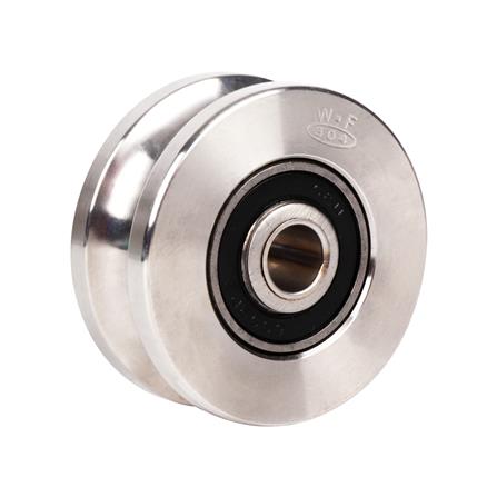 ล้อร่องกลมสแตนเลส BIH 3X1.1/4 นิ้ว รู 1/2 นิ้ว_1