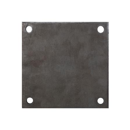 แผ่นเหล็กเพลทเหลี่ยม (เจาะรู 1/2 นิ้ว) BIH 8X8X3/8 นิ้ว