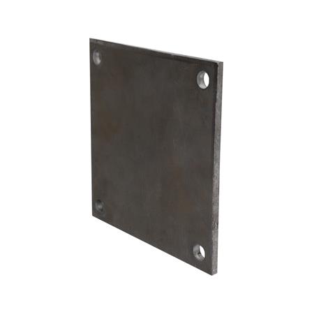 แผ่นเหล็กเพลทเหลี่ยม (เจาะรู 1/2 นิ้ว) BIH 8X8X3/8 นิ้ว_1