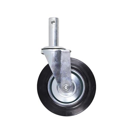 ลูกล้อยาง BIH สกรูหมุน ไม่มีเบรก 8 นิ้ว สีดำ_0