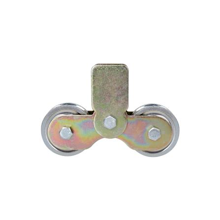 ชุดขาล้อคู่ไม่กระดก พร้อมล้อร่องกลม BIH 3X1 นิ้ว_1