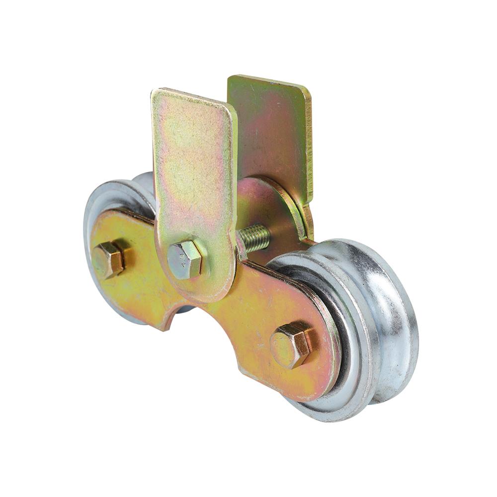 ชุดขาล้อคู่ไม่กระดก พร้อมล้อร่องกลม BIH 2 1/2 นิ้ว