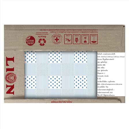 กระเบื้องผนัง 8x10 นิ้ว LION ยาหยี ฟ้า 1 ตร.ม._4