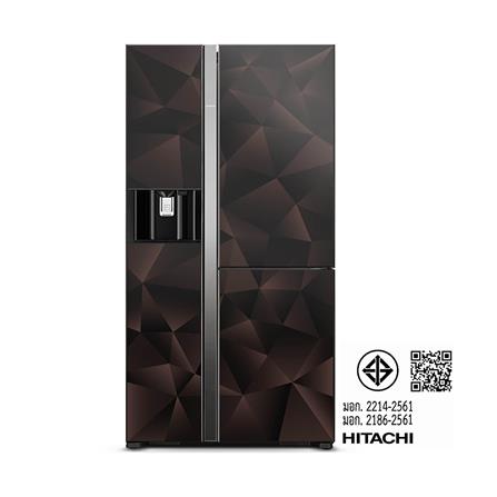 ตู้เย็น SIDE BY SIDE HITACHI R-M600VAG9THX GBZ 20.1 คิว กระจกน้ำตาล อินเวอร์เตอร์_3