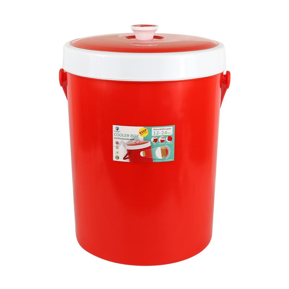 กระติกน้ำเย็น 27 ลิตร EVEREST AG SD สีแดง