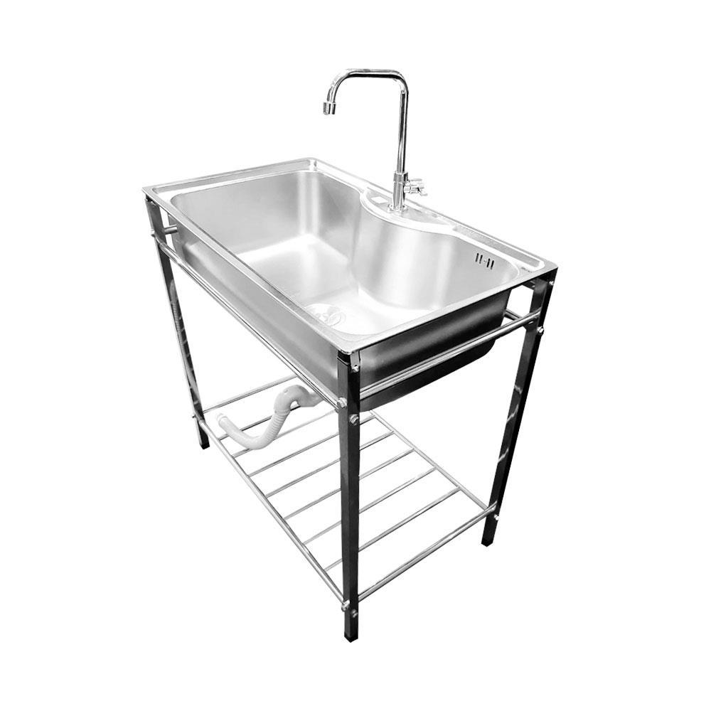 ซิงค์ขาตั้ง 1หลุม TECNOSTAR TT 8050 S สเตนเลส