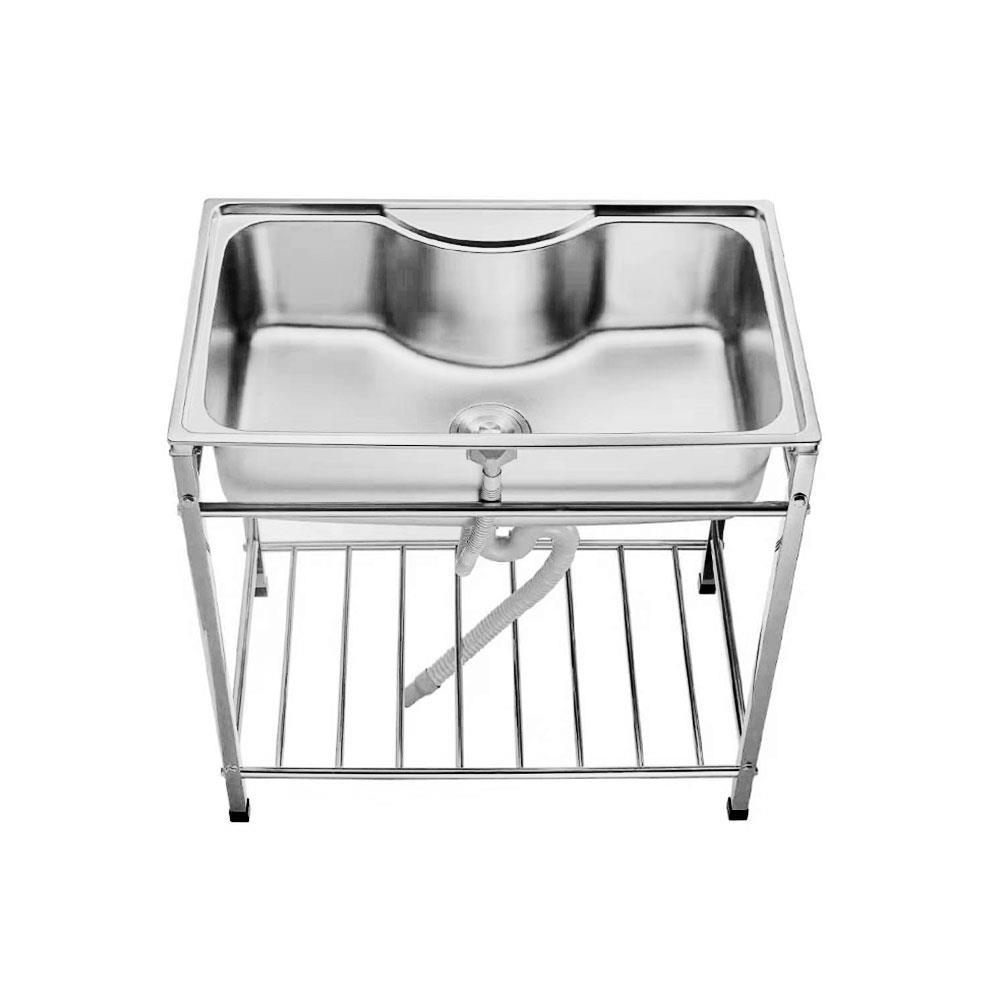 ซิงค์ขาตั้ง 1หลุม TECNOSTAR TT 8050 S สเตนเลส