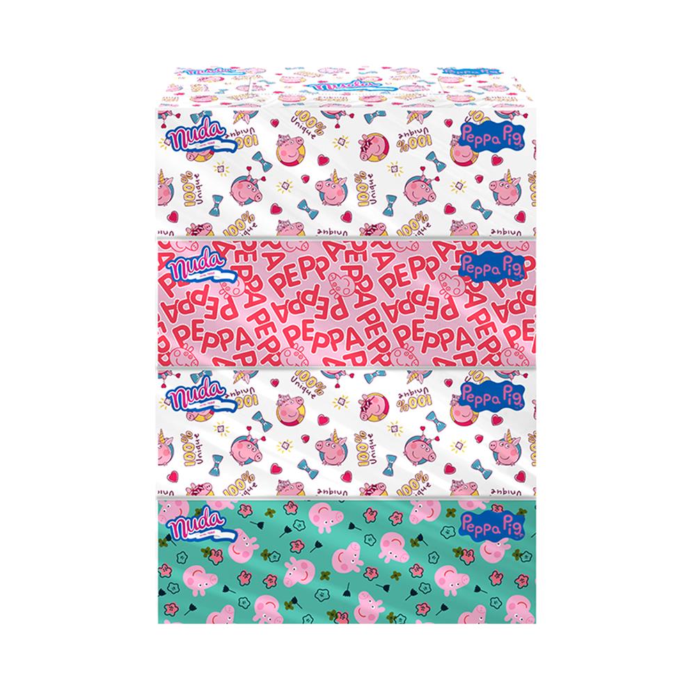 กระดาษเช็ดหน้า NUDA PEPPA PIG แพ็ก 4 ชิ้น