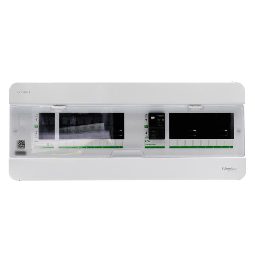 ชุดตู้คอนซูมเมอร์ยูนิต 8+8 ช่อง 63 แอมป์ พร้อมกันไฟดูด SCHNEIDER