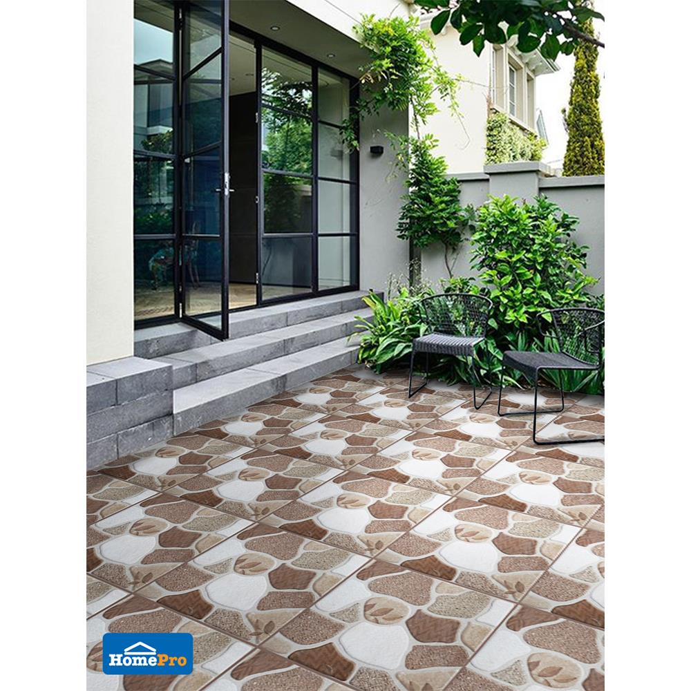 กระเบื้องพื้น 50x50 ซม. สวนหินบาน่าฮิลล์ น้ำตาล