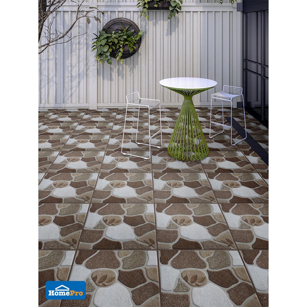 กระเบื้องพื้น 50x50 ซม. สวนหินบาน่าฮิลล์ น้ำตาล