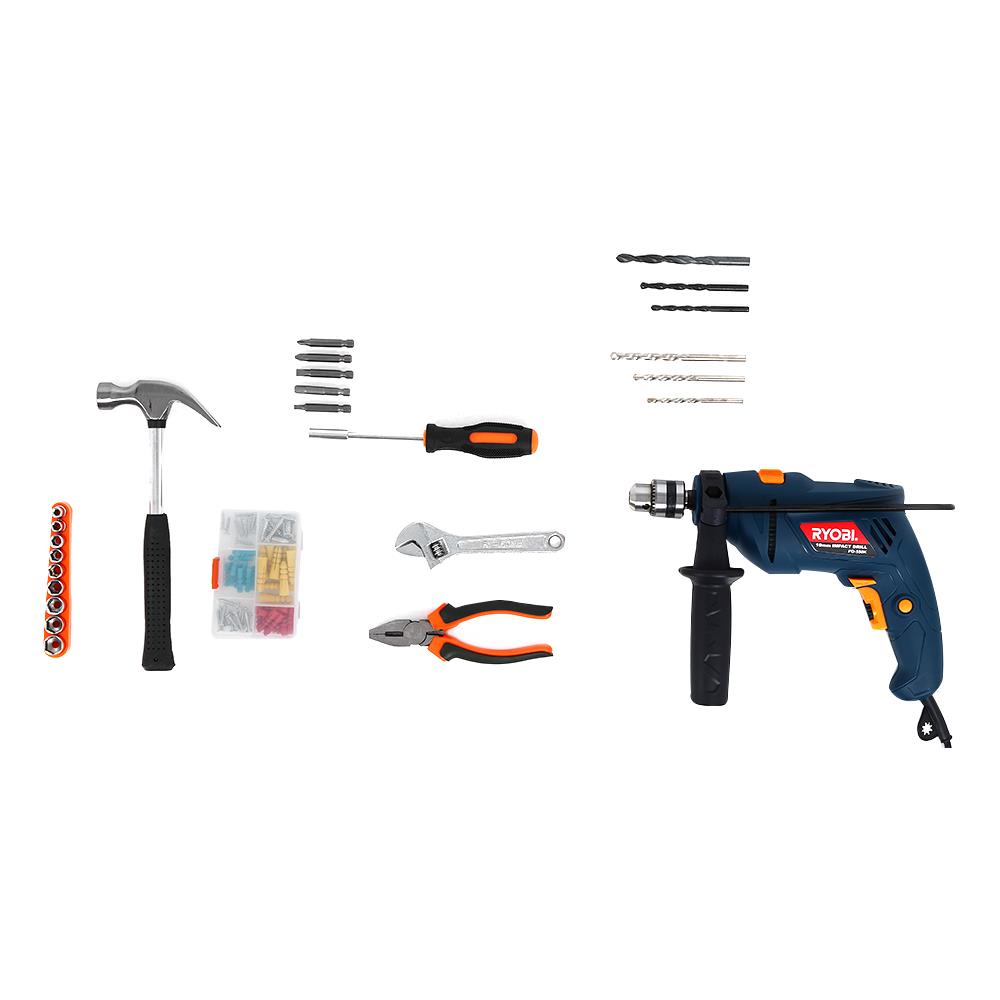 สว่านกระแทก RYOBI PD-550K 10 มม. 550 วัตต์