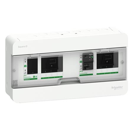 ชุดตู้คอนซูมเมอร์ยูนิต 4+4 ช่อง 63 แอมป์ พร้อมกันไฟดูด SCHNEIDER_0