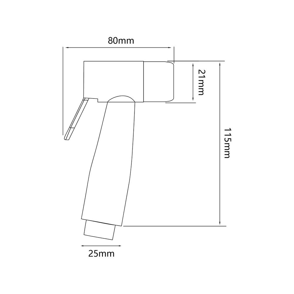 ชุดสายฉีดชำระสเตนเลส HONS RS201