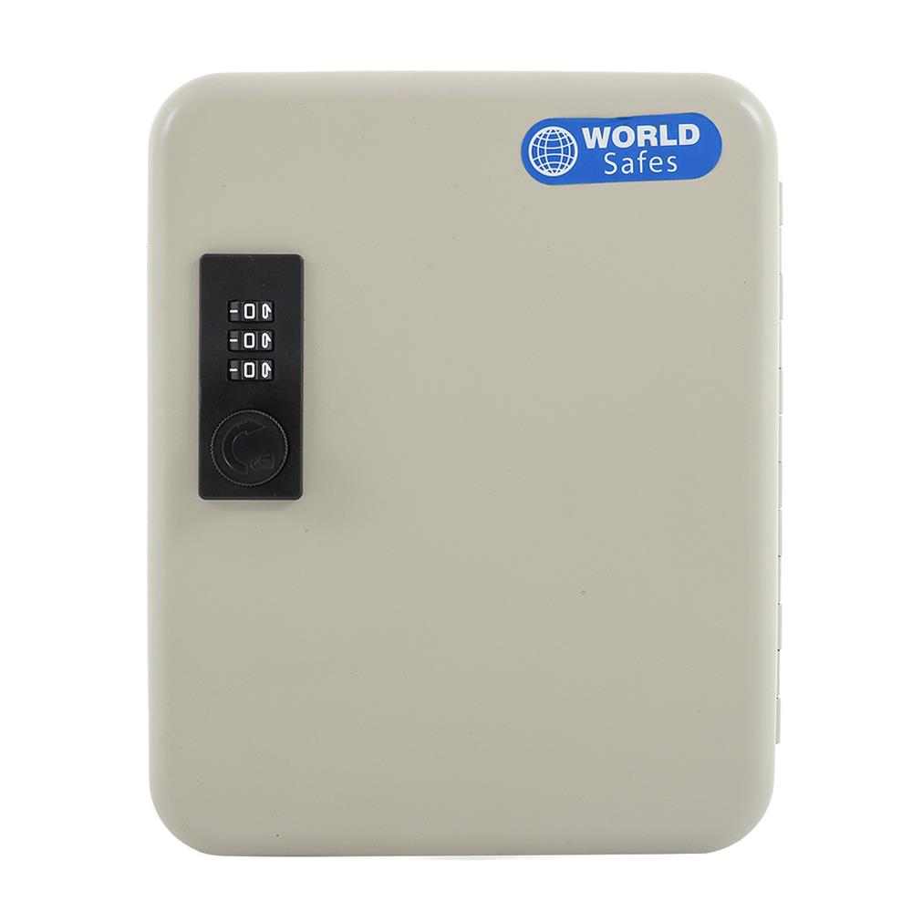 กล่องเก็บกุญแจนิรภัย WORLDSAFES KC-20 สีครีม