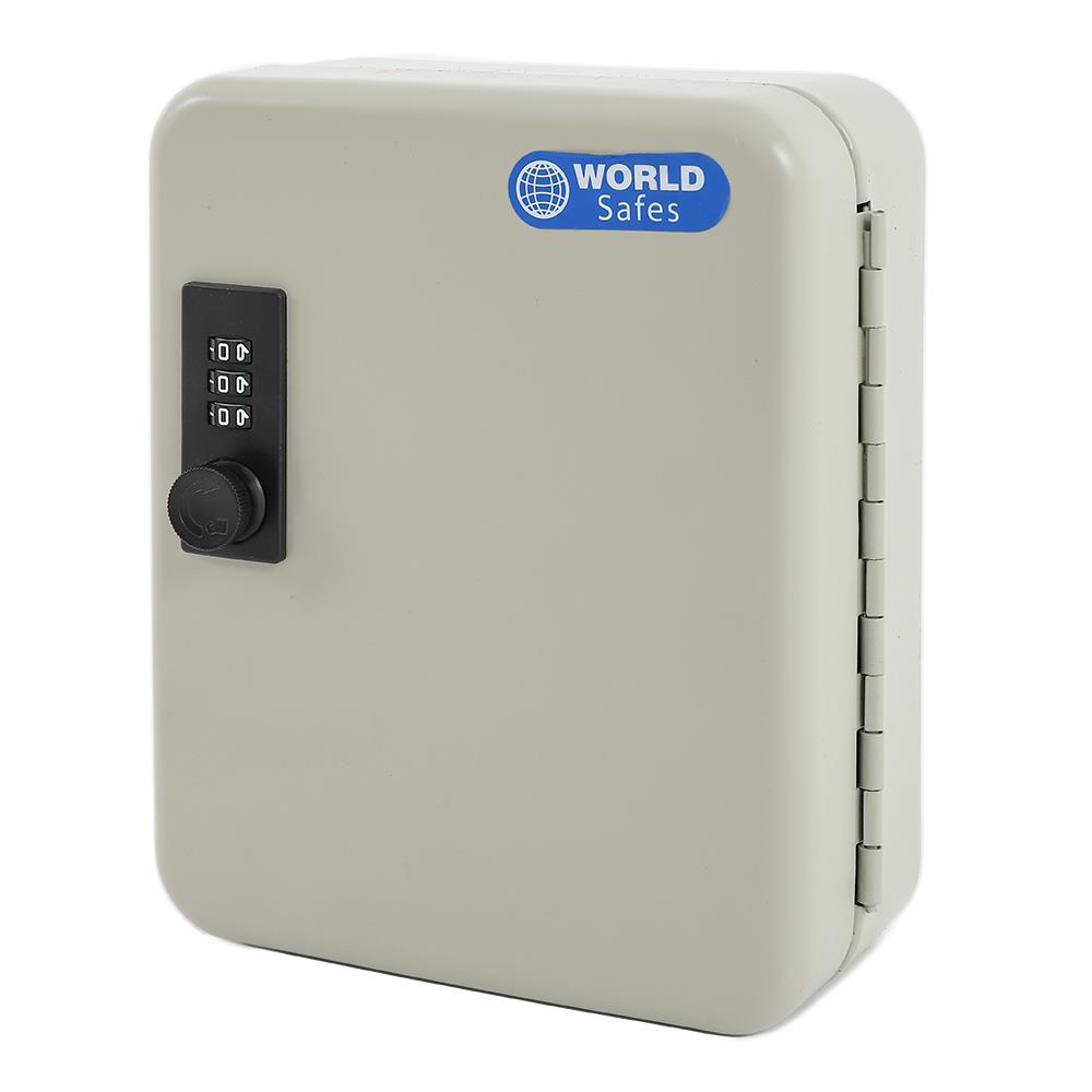 กล่องเก็บกุญแจนิรภัย WORLDSAFES KC-20 สีครีม