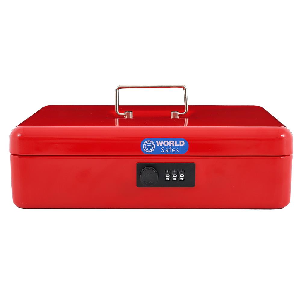 กล่องนิรภัย WORLDSAFES CB-30 สีแดง