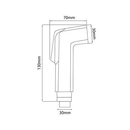 ชุดสายฉีดชำระ HONS RS003-CH_2