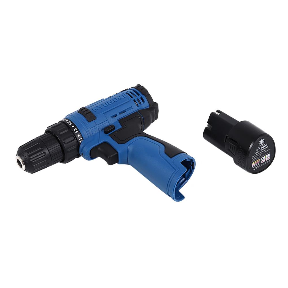 สว่านไร้สาย (พร้อมแบตเตอรี่) HYUNDAI HD-BD685 12 โวลต์