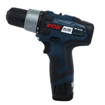 สว่านไร้สาย (พร้อมแบตเตอรี่) RYOBI BD-120C2B 12 โวลต์_1