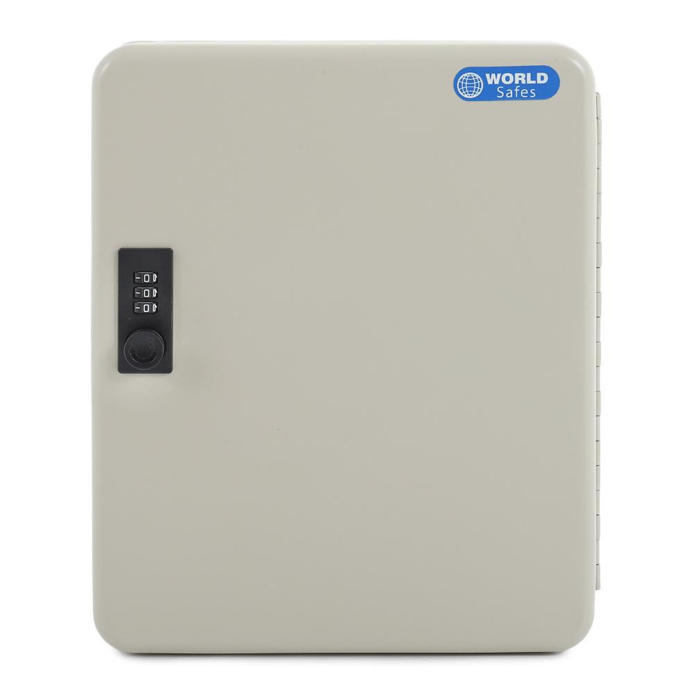 กล่องเก็บกุญแจนิรภัย WORLDSAFES KC-48 สีครีม