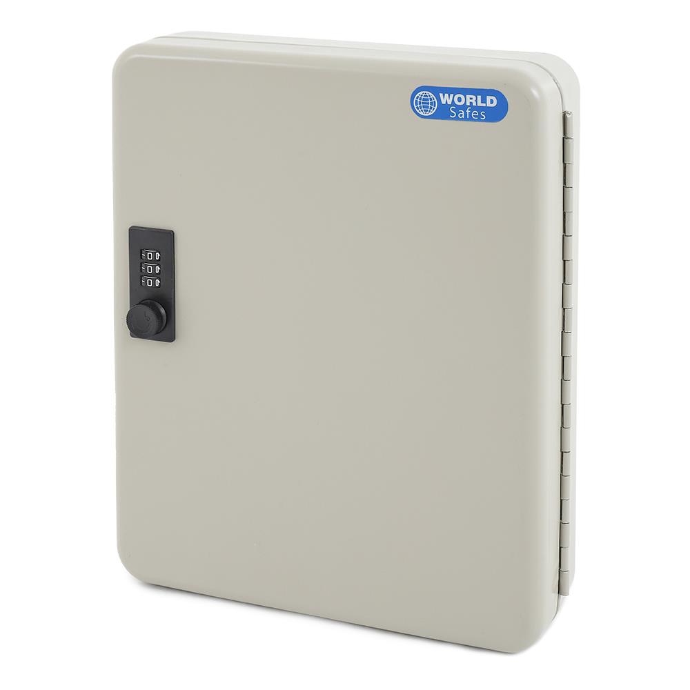 กล่องเก็บกุญแจนิรภัย WORLDSAFES KC-48 สีครีม