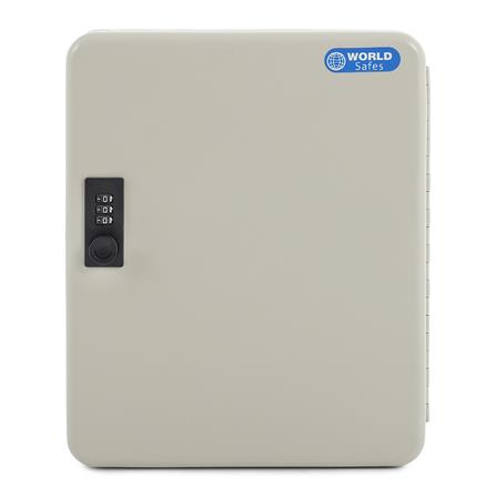 กล่องเก็บกุญแจนิรภัย WORLDSAFES KC-48 สีครีม_0