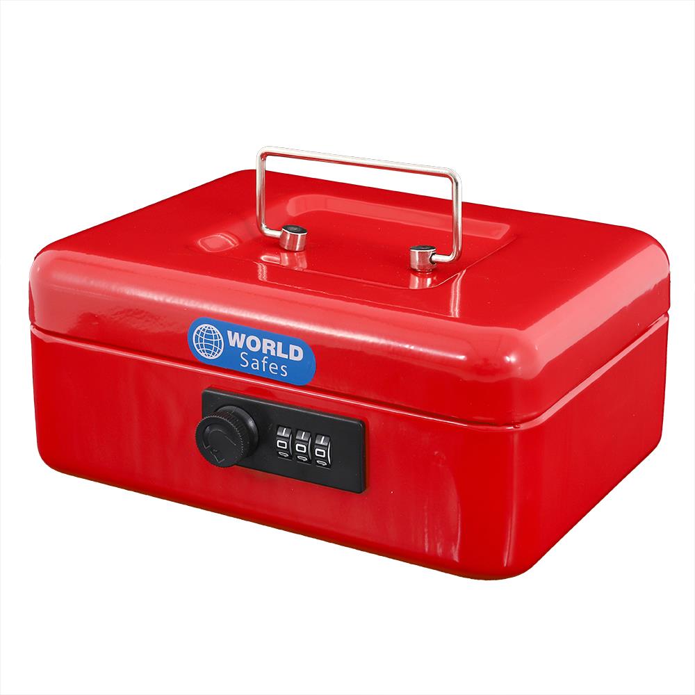 กล่องนิรภัย WORLDSAFES CB-20 สีแดง