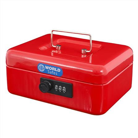 กล่องนิรภัย WORLDSAFES CB-20 สีแดง_0