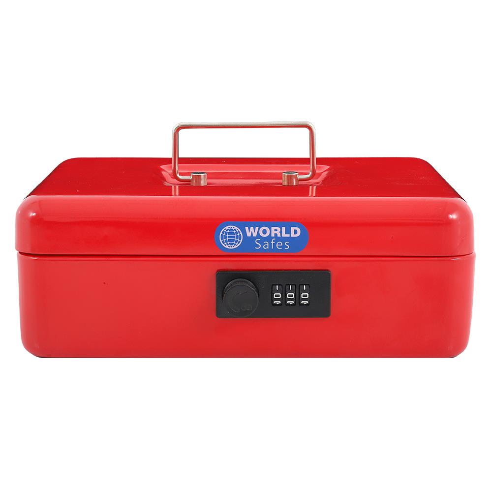 กล่องเก็บนิรภัย WORLDSAFES CB-25 สีแดง
