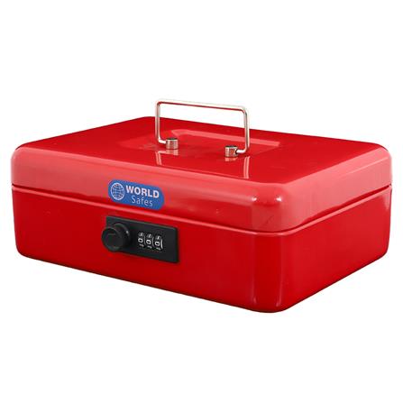 กล่องเก็บนิรภัย WORLDSAFES CB-25 สีแดง_0