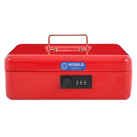 กล่องเก็บนิรภัย WORLDSAFES CB-25 สีแดง_1