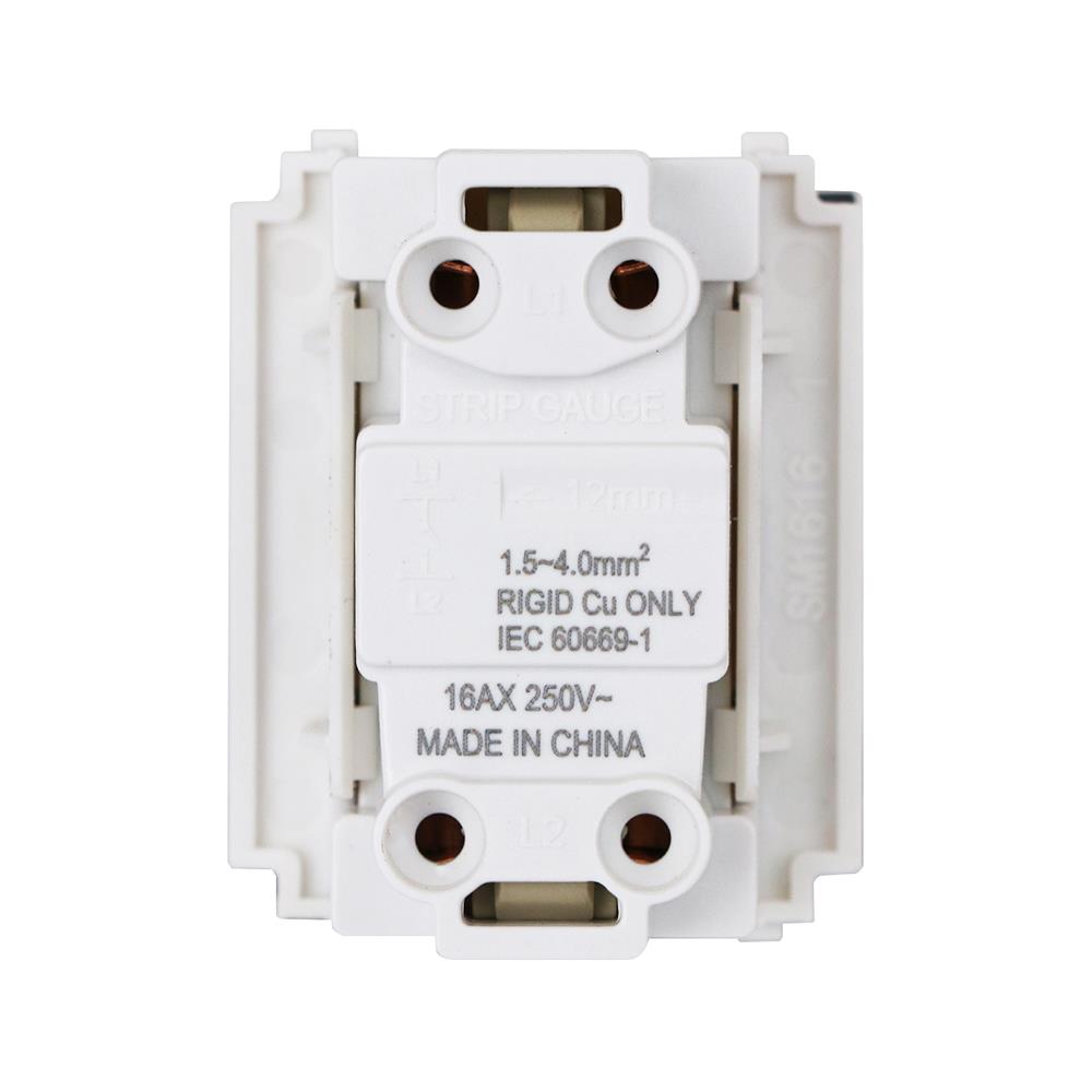 สวิตช์ 1 ทาง PHILIPS LEAF ขนาด 1.5 ช่อง สีดำ