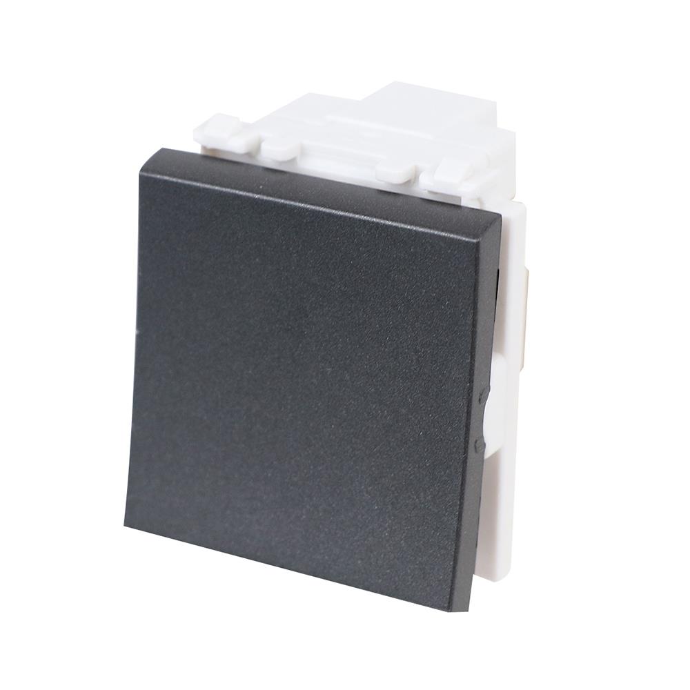 สวิตซ์ 2 ทาง PHILIPS LEAF ขนาด 1.5 ช่อง สีดำ