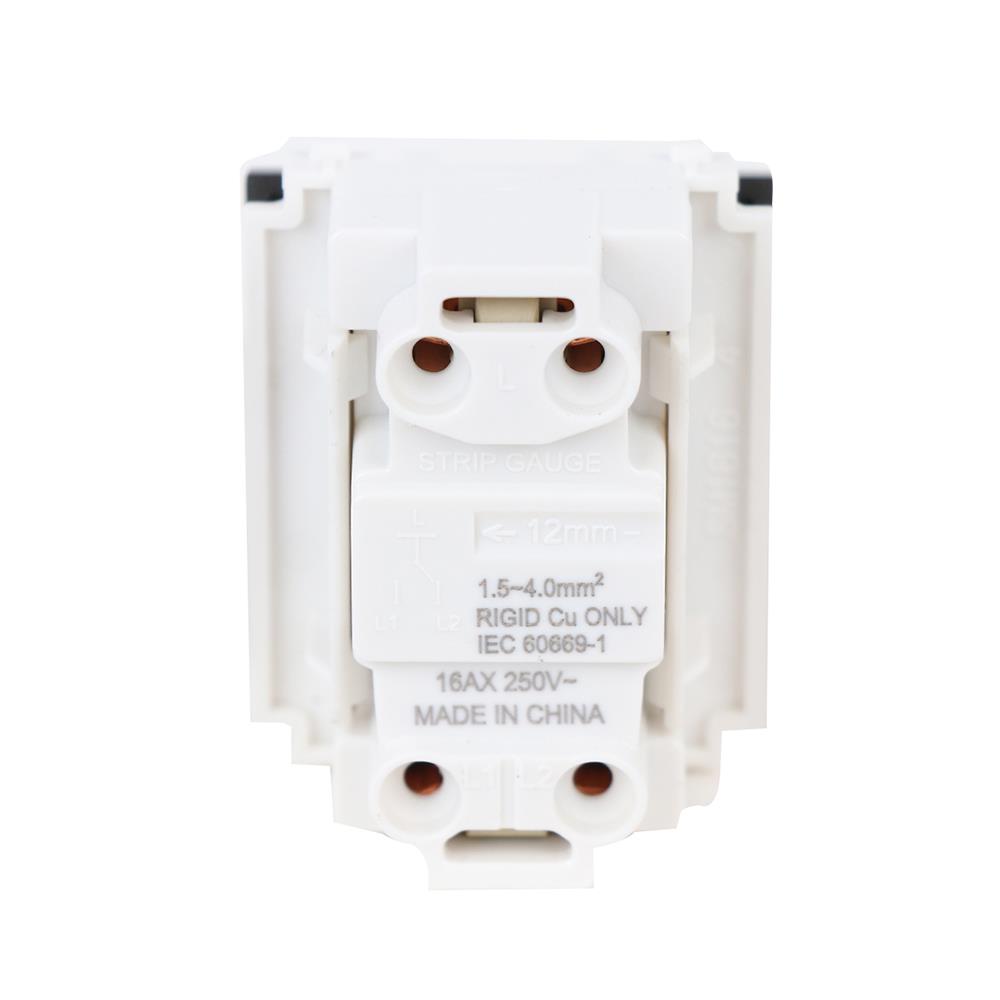 สวิตซ์ 2 ทาง PHILIPS LEAF ขนาด 1.5 ช่อง สีดำ