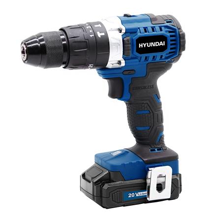 สว่านไร้สาย (พร้อมแบตเตอรี่) HYUNDAI HD-650H-BL 20 โวลต์_0