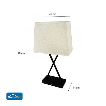 ไฟตั้งโต๊ะ CARINI MDVT0345-1 สีครีม/ดำ_2