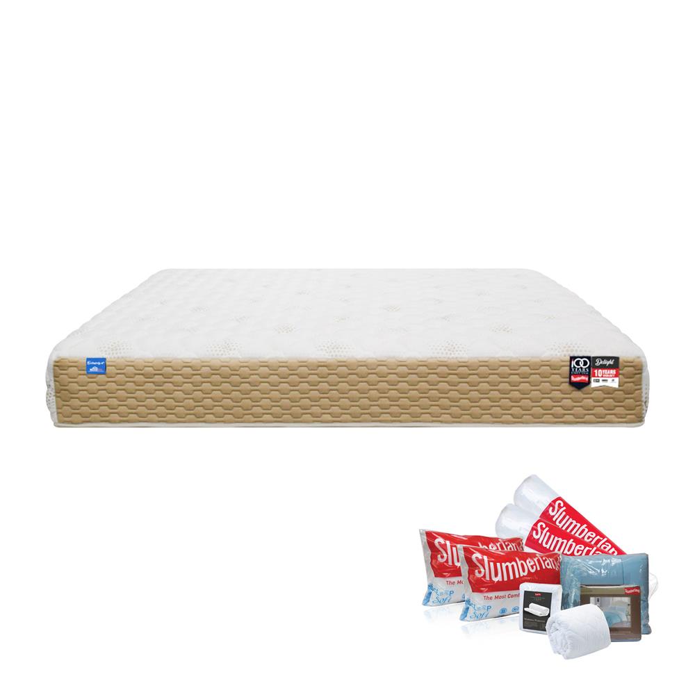 ที่นอน 6 ฟุต SLUMBERLAND DELIGHT พร้อมชุดเครื่องนอน 11 ชิ้น