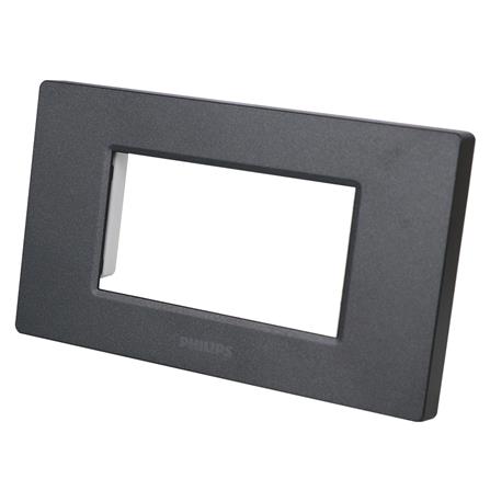 หน้ากาก 3 ช่อง PHILIPS LEAF สีดำ_1